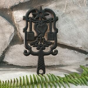 Vintage Black Cast Iron Wall Decor
